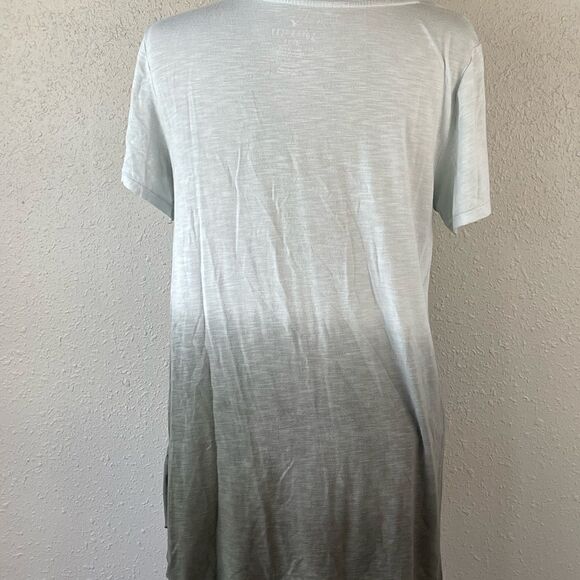 Pre-Owed American Eagle Womens Green Scope Neck Soft & Sexy Short Sleeve Top - Picture 4 of 6